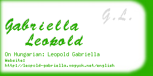 gabriella leopold business card